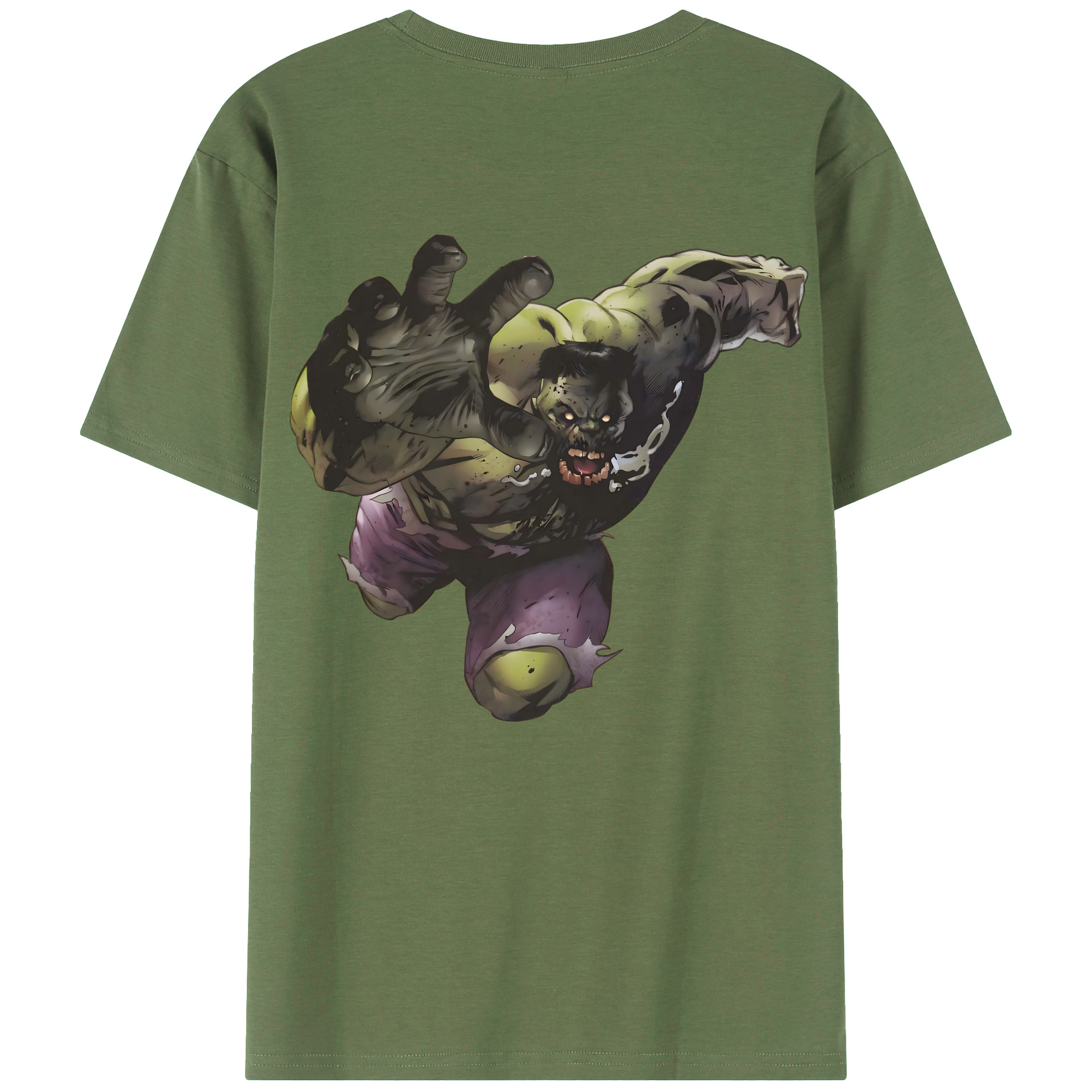 （画像用） アベンジャーズ The Avengers 綿100％ メンズ半袖Tシャツ（バックプリント） 通気性